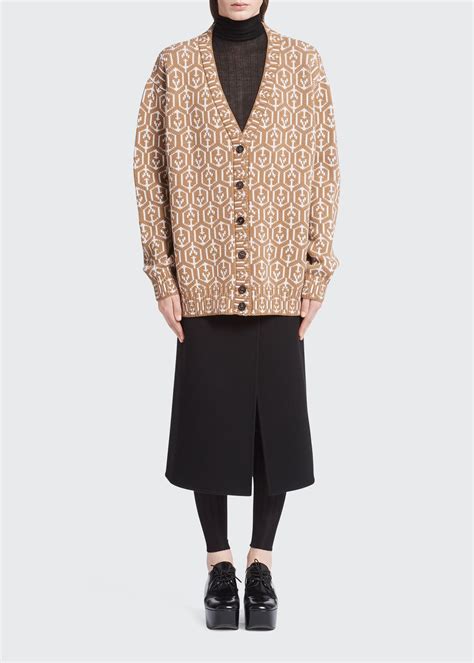 prada knit sweater women's|prada women's cardigans.